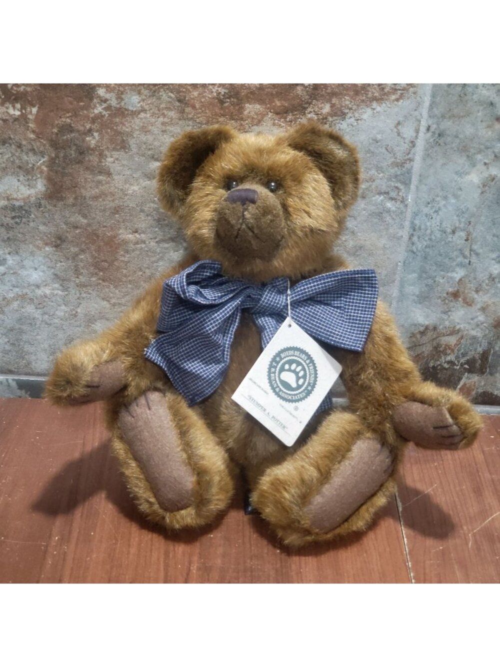 Vintage Boyds Bears Stumper A Potter Jointed Plush Teddy Bear Retired